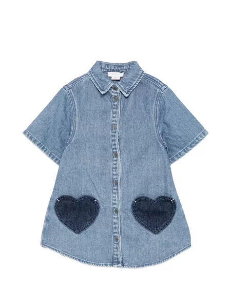 Sukienka jeansowa dziecięca Stella Mccartney niebieska