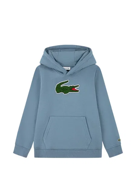 Mikina s kapucňou Lacoste modrá