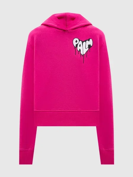 Худі з принтом логотипа Palm Angels S рожеве