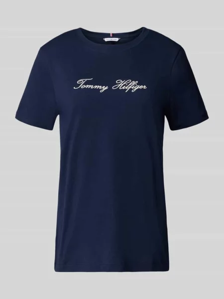 Tommy Hilfiger T-Shirt Script Granatowy