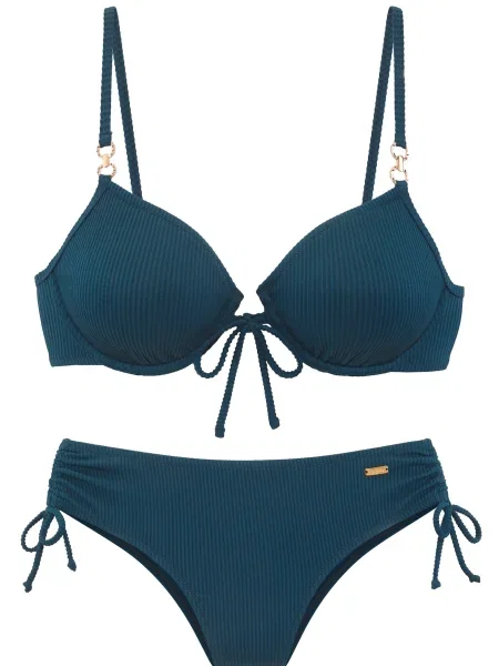 BUFFALO Costum de baie două piese petrol verde