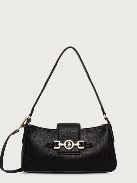 U.S. Polo Assn. geantă crossbody pentru femei cu imitație de piele ASCOT negru