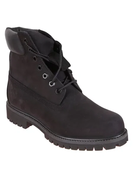 Botki Timberland sznurowane koronkowe wodoszczelne czarne