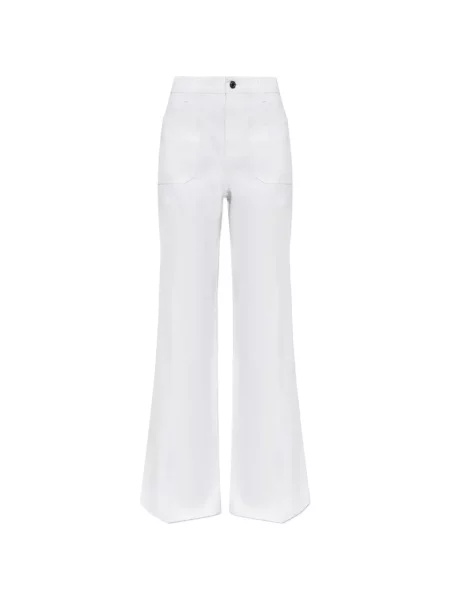 Pantaloni Michael Michael Kors evazate alb