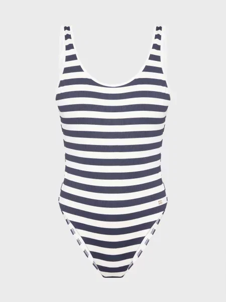 Смугастий суцільний купальник Tommy Hilfiger