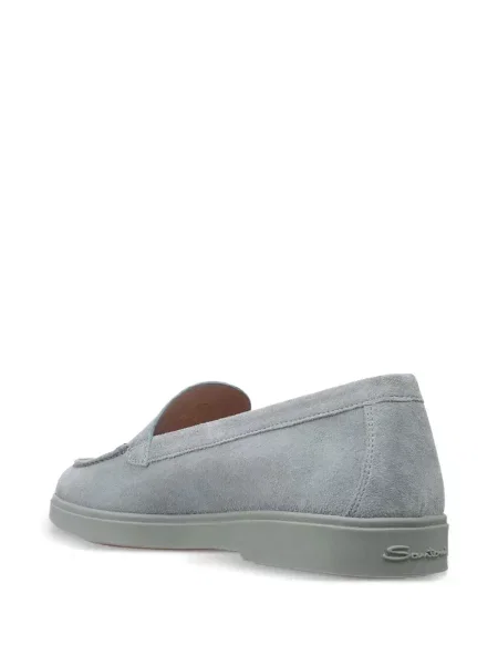 Loafers Santoni σουέντ μπλε