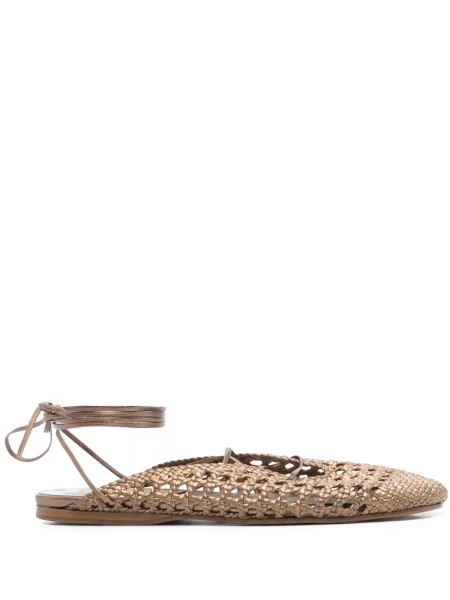 Papuci de casă Forte_forte din piele maro