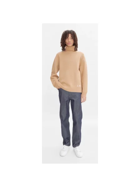 Sweter A.p.c. wełniany brązowy