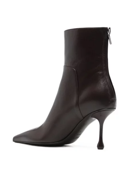 Cizme scurte Jimmy Choo din piele roșu