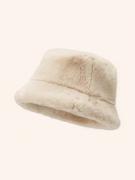 Apparis Klobouk Bucket Hat Amara Z Umělé Kožešiny krémová