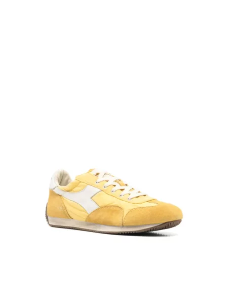 Sneakersy Diadora skórzane żółte