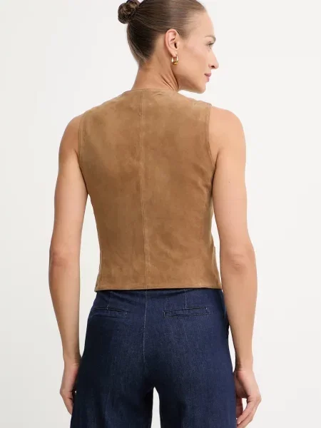 Замшевый жилет Weekend Max Mara