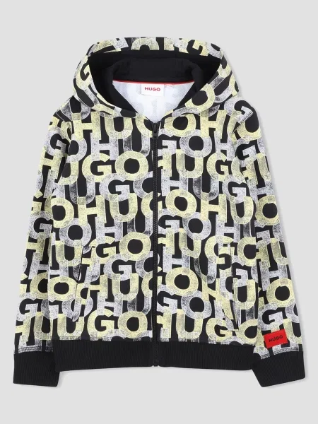 Дитяча Спортивна кофта HUGO Kids чорний