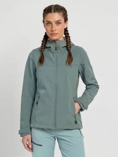 Me°Ru Softshell Bunda Bordeaux zelená
