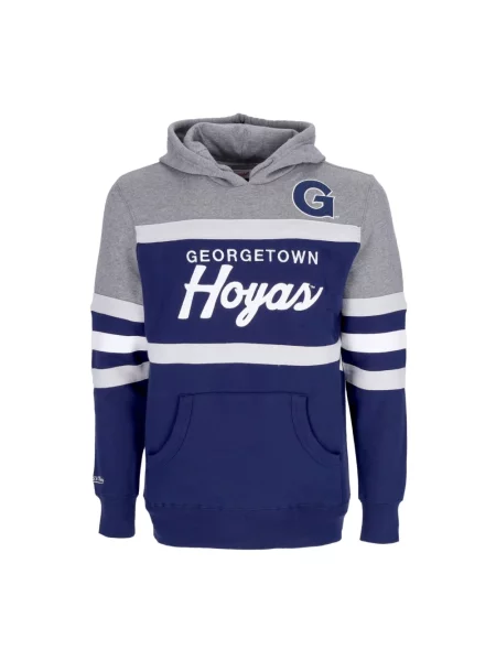 Bluza z kapturem Mitchell & Ness do koszykówki niebieska