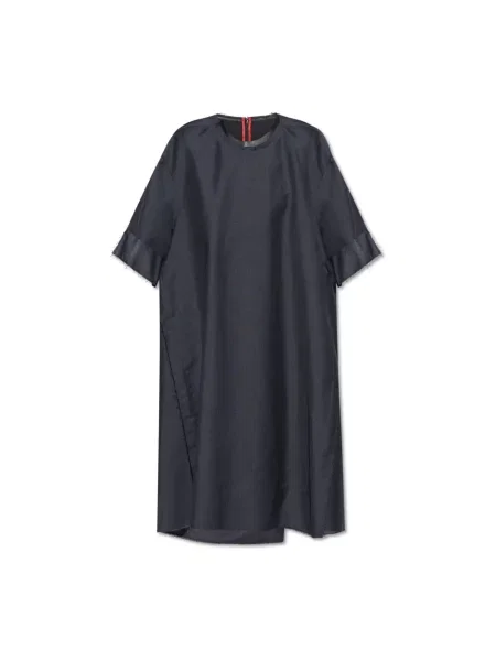 Sukienka midi Maison Margiela do kolan wełniana czarna