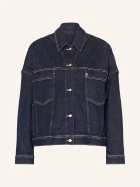 True Religion Džínová Bunda Amber mid blue modrá