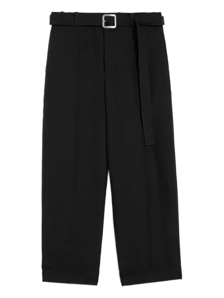 Pantaloni Jil Sander de lână negru