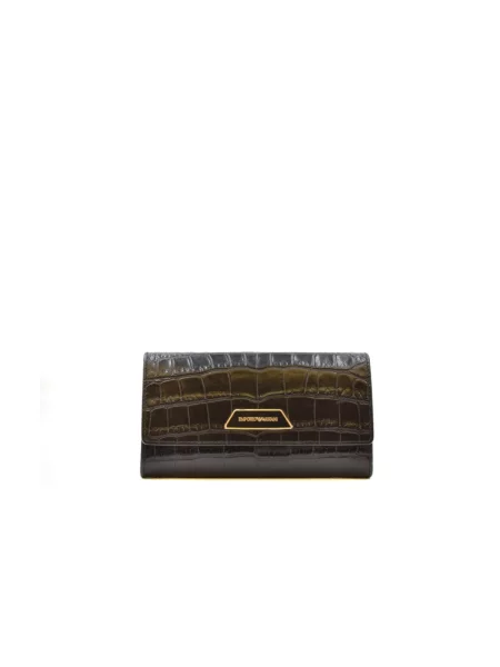 Portfel Emporio Armani skórzany czarny