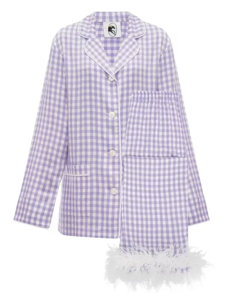 Pijamale Sleeper cu pene violet
