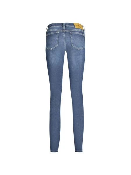 Skinny jeansy skinny Calvin Klein niebieskie