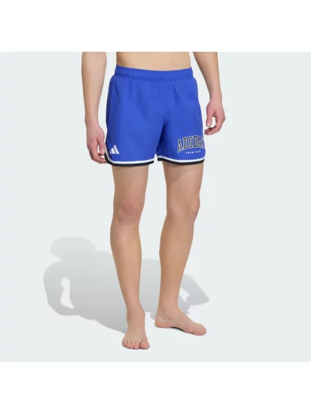 PLAVECKÉ ŠORTKY ADIDAS LOGO bílé