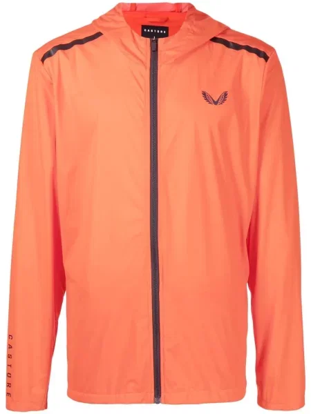 Kurtka Castore z kapturem z nadrukiem czerwona