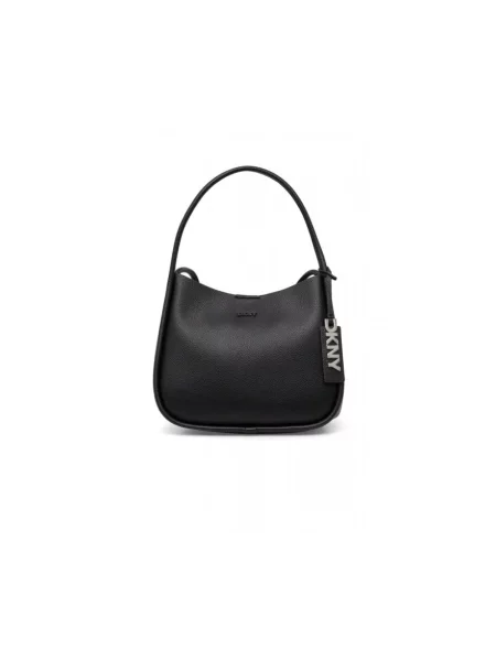 Spodnie Dkny z logo czarne