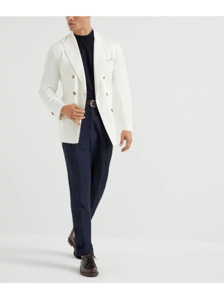 Tricou Brunello Cucinelli tricotate albastru