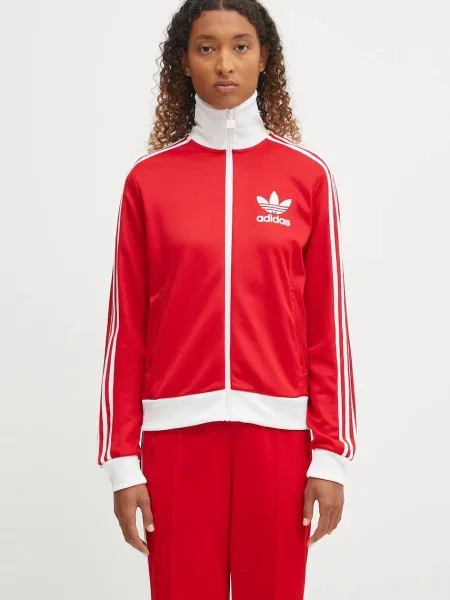 Adidas Originals bluza Classic Tt z aplikacją czerwony