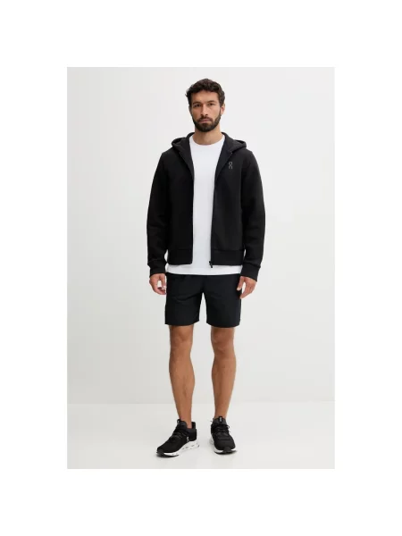 Bluza z kapturem On Running do biegania czarna