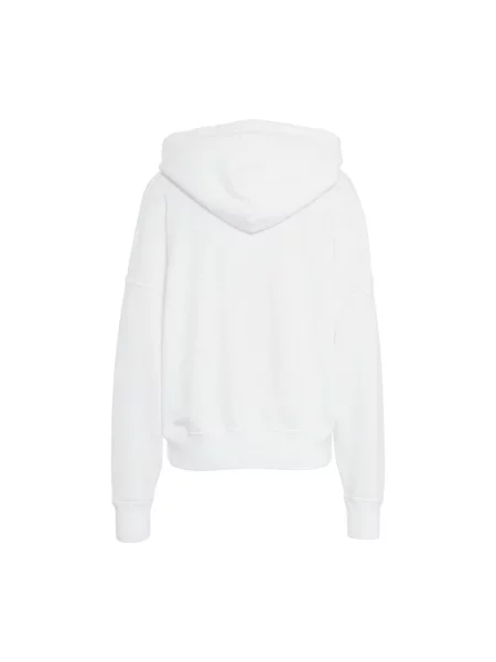 Bluza z kapturem Polo Ralph Lauren z kapturem z nadrukiem biała