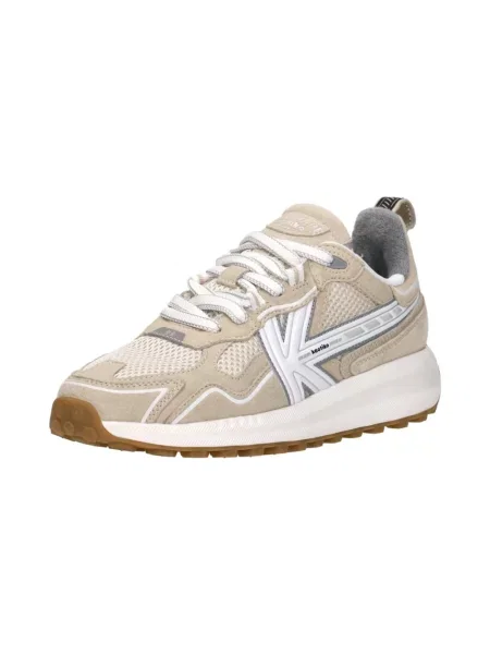 Sneakersy Kaotiko skórzane beżowe