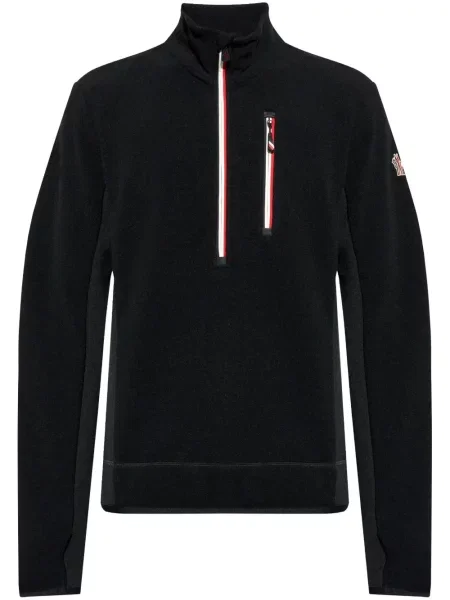 Pulover Moncler Grenoble cu broderie negru