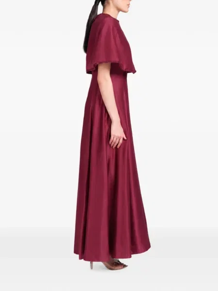 Rochie maxi Baruni în linie A roșu