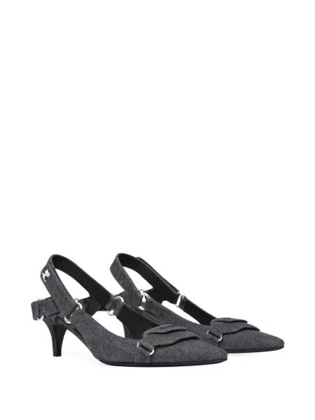 Pantofi cu toc Courreges gri