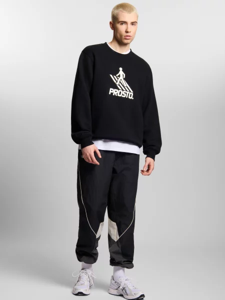 Bluza sportowa Prosto Crossing bez kaptura czarna