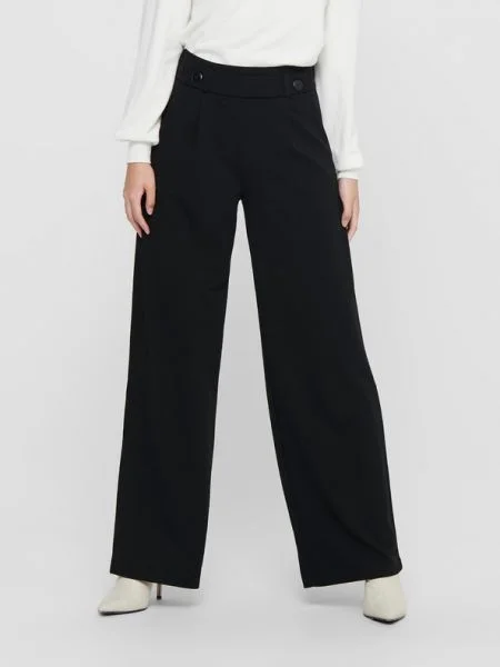 JDY Szövet nadrág Wide Leg fekete