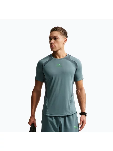 Tricou de antrenament pentru bărbați Nike Pro Training Dri-Fit mineral slate/faded spruce/green strike verde