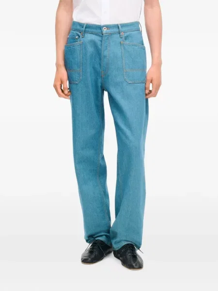 Blugi cu picior larg Kenzo albastru