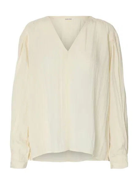 SELECTED Bluză SLFIONA crem