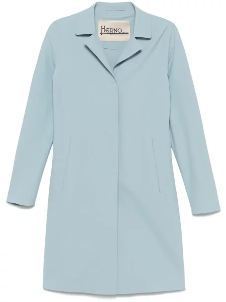Płaszcz Herno jednorzędowy niebieski