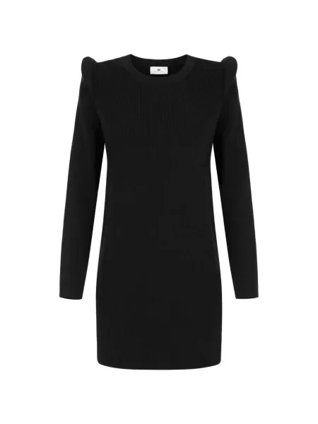 Rochie mini Elisabetta Franchi tricotate negru