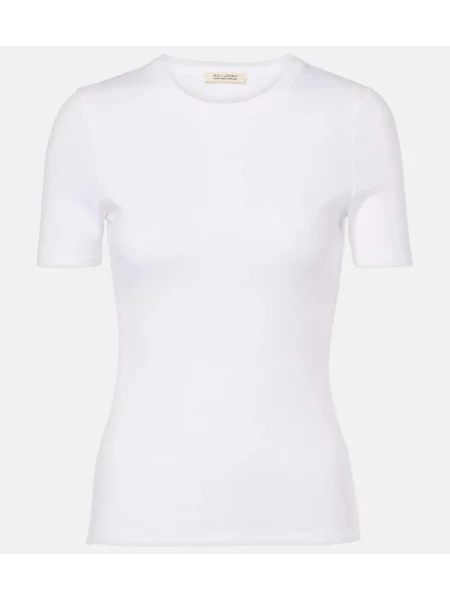 Tricou Nili Lotan din jerseu alb