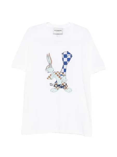 Scurt tricou Iceberg alb