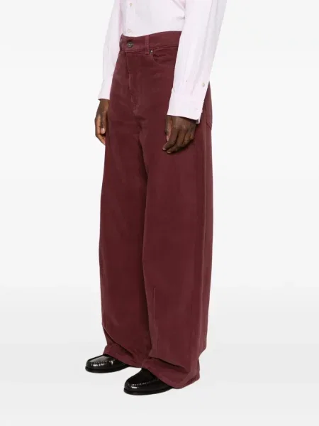 Pantaloni Weekend Max Mara de catifea cord maro
