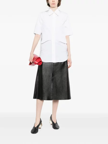 Cămașă Jil Sander din poplin alb