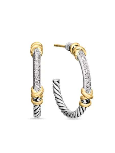Cercei David Yurman galben