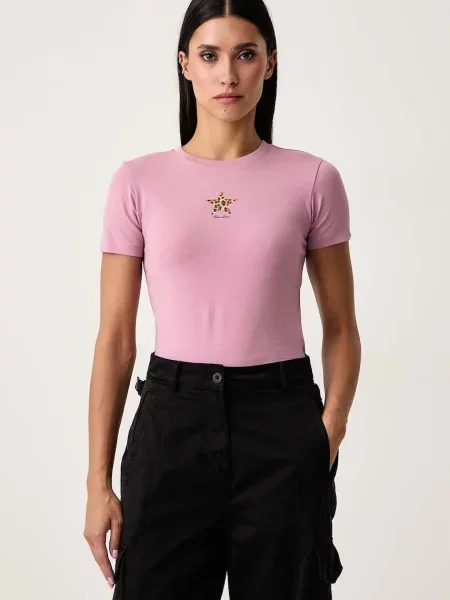 Guess Jeans majica za žene od pamuka s elastanom