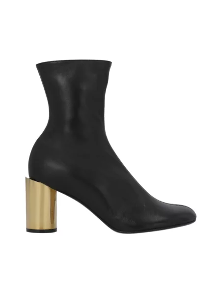 Botki Lanvin skórzane czarne